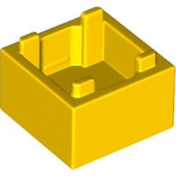 LEGO part 35700 Container Box 2 x 2 x 1 [Plain] in Bright Yellow/ Yellow