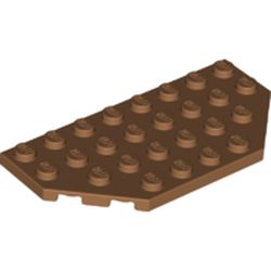 LEGO part 68297 Wedge Plate 4 x 8 Cut Corners in Medium Nougat