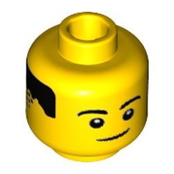 LEGO part 3626cpr3676 MINI HEAD, NO. 3676 in Bright Yellow/ Yellow