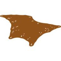 Wing, Left, Bright Light Orange with Dark Red/Black Vain print