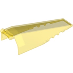 LEGO part 98878 Windscreen 10 x 4 x 2 with Bar in Transparent Yellow/ Trans-Yellow