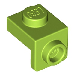 LEGO part 36841 Bracket 1 x 1 - 1 x 1 in Bright Yellowish Green/ Lime