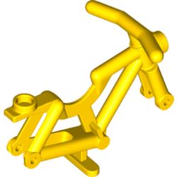 LEGO part 65574 Bicycle Frame - Hollow Stud in Bright Yellow/ Yellow