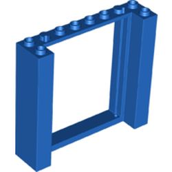 LEGO part 80400 Door Frame Double 2 x 8 x 6 in Bright Blue/ Blue