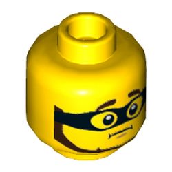 LEGO part 3626cpr3672 MINI HEAD, NO. 3672 in Bright Yellow/ Yellow