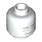 Minifig Head Beethoven, Light Bluish Gray Details, Awake / Sleeping