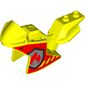 Fairing, Motorcycle, Racing (Sport) Bike with Fire Logo Print