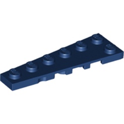 LEGO part 78443 Wedge Plate 6 x 2 Left in Earth Blue/ Dark Blue