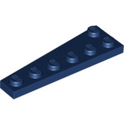 LEGO part 78444 Wedge Plate 6 x 2 Right in Earth Blue/ Dark Blue