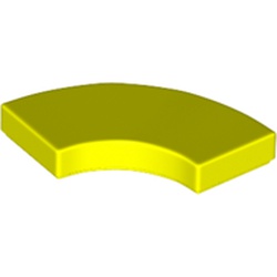 LEGO part 27925 Tile 2 x 2 Curved, Macaroni in Vibrant yellow