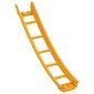 Vehicle Track, Roller Coaster Ramp Large Lower Part, 6 Bricks Elevation