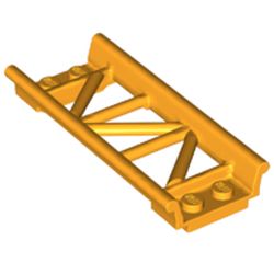 LEGO part 26022 Vehicle Track, Roller Coaster Straight 8L in Flame Yellowish Orange/ Bright Light Orange