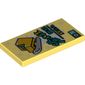 Tile 2 x 4 with Ice Skate, Chinese Symbols 'Ice Skates Rental, 50 Dollars/hour' print
