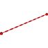 1155 STRING 21M W. SHAFT Ø3,2 W. 2 KNOPS in Bright Red/ Red