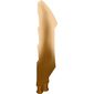 Weapon Sword with Jagged Edges, Double Axle Hole with Marbled Trans-Orange Pattern