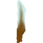 Weapon Sword with Jagged Edges, Double Axle Hole with Marbled Trans-Light Blue Pattern
