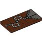 Tile 2 x 4 with Light Bluish Grey Zipper, Straps Print