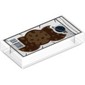 Tile 1 x 2 with Classic Space Logo, Cookies print