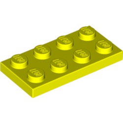 LEGO part 3020 Plate 2 x 4 in Vibrant yellow