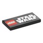 Tile 2 x 4 with 'LEGO STAR WARS' print