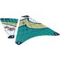 Sail, Triangular, Dark Turquoise and Yellowish-Green Panels Print [Complete Sheet]