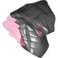 Minifig Head Special, Snake with Trans-Dark Pink Flames, Eyes