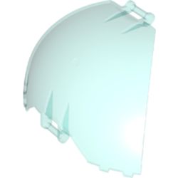 LEGO part 87375 Panel Curved, Quarter, with Bars at Each End in Transparent Light Blue/ Trans-Light Blue