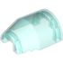 92832 SHELL 6X7X2 2/3, OUTSIDE BOW in Transparent Light Blue/ Trans-Light Blue