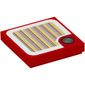 Tile 2 x 2 with Silver Coin, Rounded Border, and Barcode Print (Sticker)
