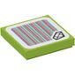 Tile 2 x 2 with Diamond (Jewel) and Barcode Print (Sticker)