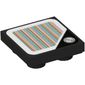 Tile Special 2 x 2 Inverted with Silver Coin on Black Background and Barcode Print (Sticker)