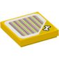 Tile 2 x 2 with Bone and Barcode Print (Sticker)