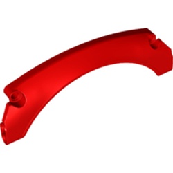 LEGO part 67141 Technic Panel Car Mudguard Arched 15 x 2 x 5, Arched Top in Bright Red/ Red
