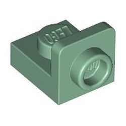 LEGO part 36840 Bracket 1 x 1 - 1 x 1 Inverted in Sand Green