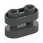 Brick Special 1 x 2 Rounded with Center Bars