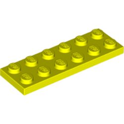 LEGO part 3795 Plate 2 x 6 in Vibrant yellow