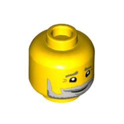 LEGO part 3626cpr3816 MINI HEAD, NO. 3816 in Bright Yellow/ Yellow