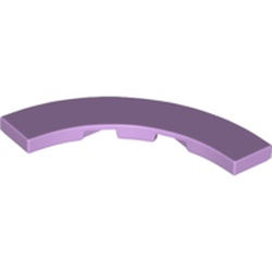 LEGO part 27507 Tile 4 x 4 Curved, Macaroni in Lavender