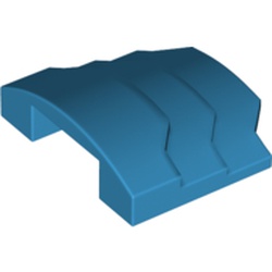 LEGO part 66955 Slope Curved 1 x 4 with 3 Layers in Dark Azure
