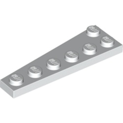 LEGO part 78444 Wedge Plate 6 x 2 Right in White