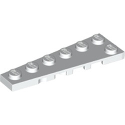 LEGO part 78443 Wedge Plate 6 x 2 Left in White