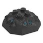 Rock 4 x 4 x 1 1/3, Top with Trans-Light Blue Crystals Pattern