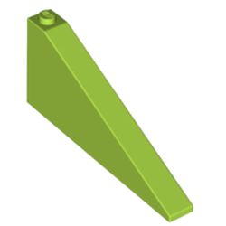 LEGO part 49618 Slope 25° 1 x 8 x 3 in Bright Yellowish Green/ Lime