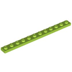 LEGO part 60479 Plate 1 x 12 in Bright Yellowish Green/ Lime
