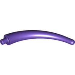 LEGO part 40379 Animal Body Part / Plant, Tail / Claw / Horn / Branch / Tentacle, End Section in Medium Lilac/ Dark Purple