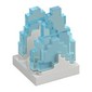 Plate Special 2 x 2 with Pixelated Trans-Light Blue Flames Pattern