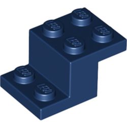 LEGO part 73562 Bracket 3 x 2 x 1 1/3 with Bottom Stud Holder in Earth Blue/ Dark Blue