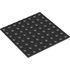 80319 BASE PLATE 8X8, ADHESIVE in Black