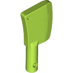 LEGO part 79811 Equipment Cleaver, 2 Holes in Bright Yellowish Green/ Lime