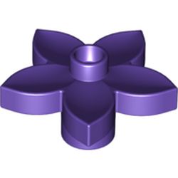 LEGO part 6510 Duplo Plant, Flower with 1 Top Stud in Medium Lilac/ Dark Purple